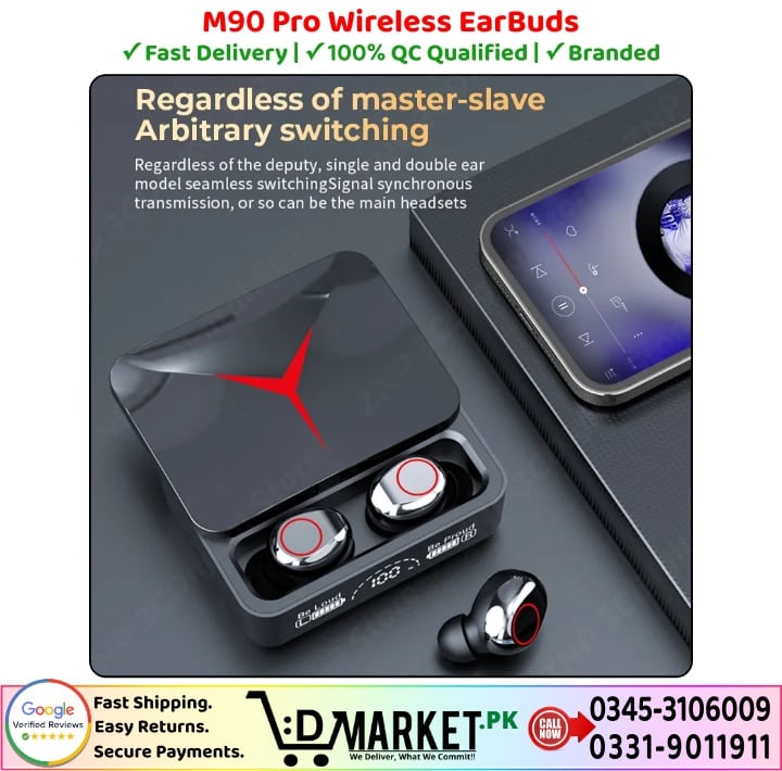 M90 Pro Wireless EarBuds Price In Pakistan 1 3