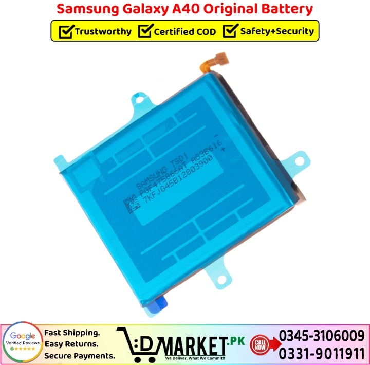 Samsung Galaxy A40 Original Battery Price In Pakistan