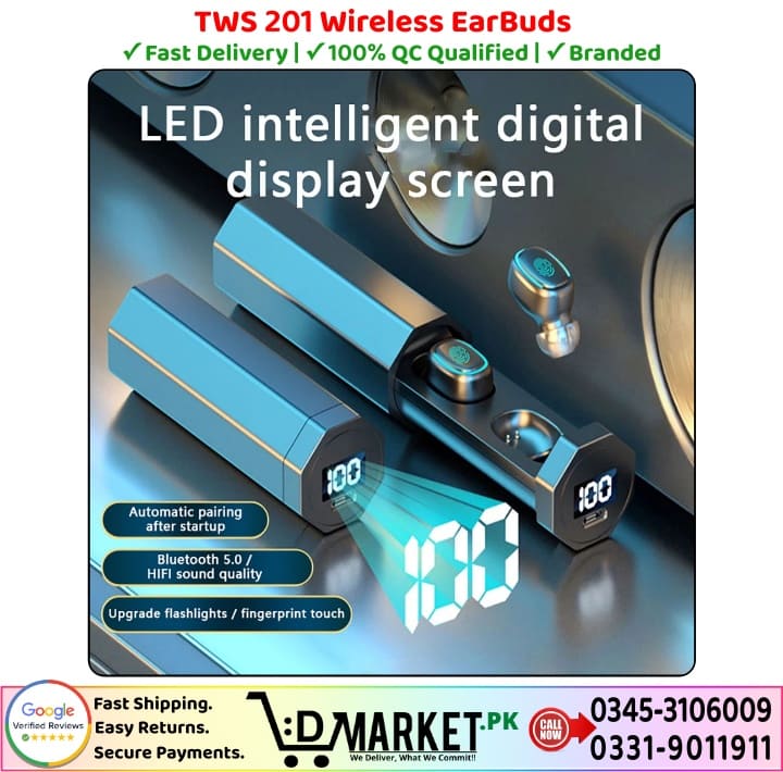 TWS 201 Wireless EarBuds Price In Pakistan