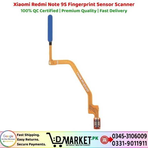 Xiaomi Redmi Note 9S Fingerprint Sensor Scanner Price In Pakistan