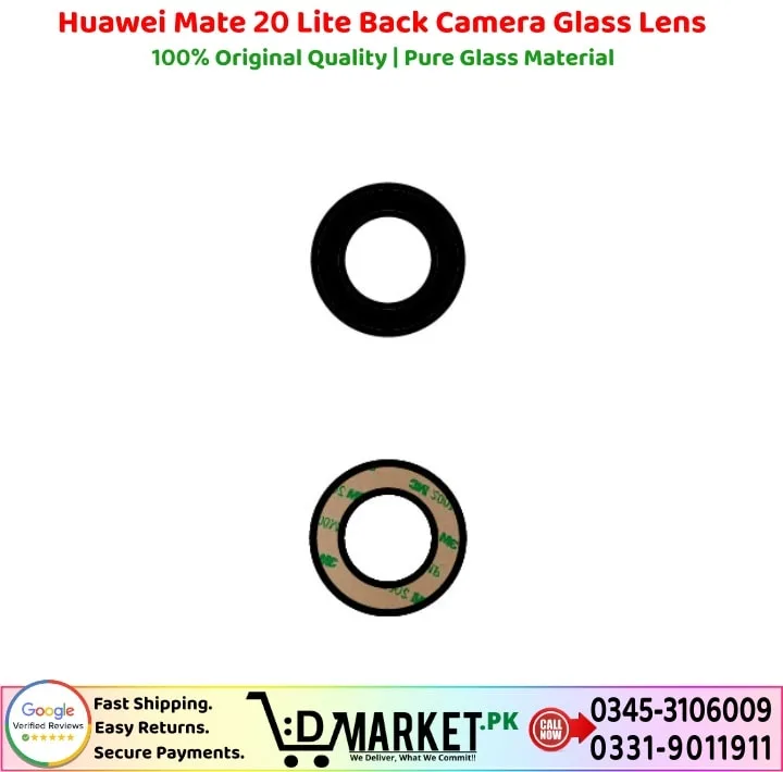 Huawei Mate 20 Lite Back Camera Glass Lens Price In Pakistan