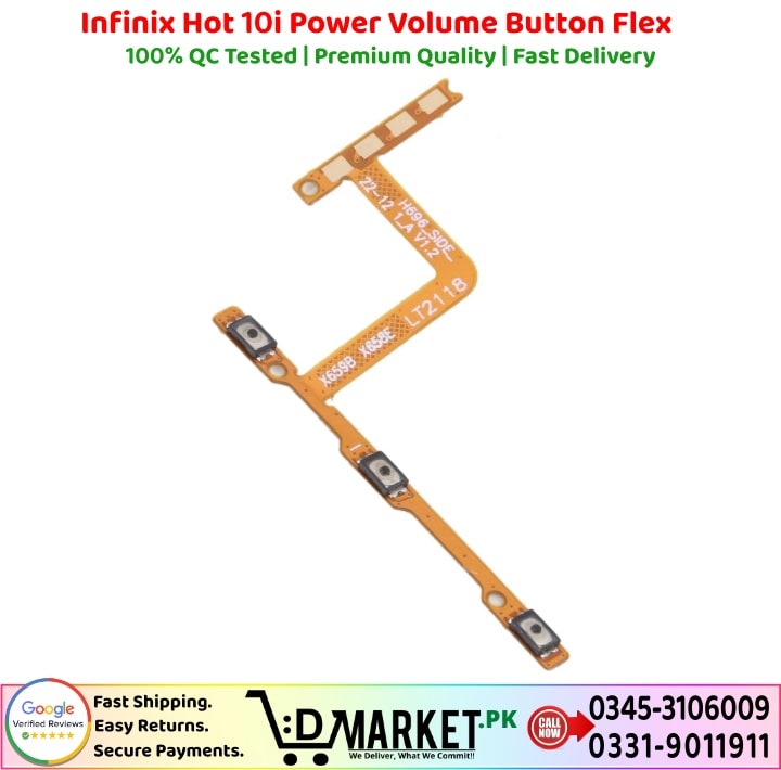 Infinix Hot 10i Power Volume Button Flex Price In Pakistan