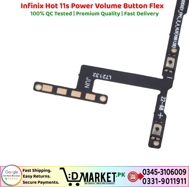 Infinix Hot 11s Power Volume Button Flex Price In Pakistan