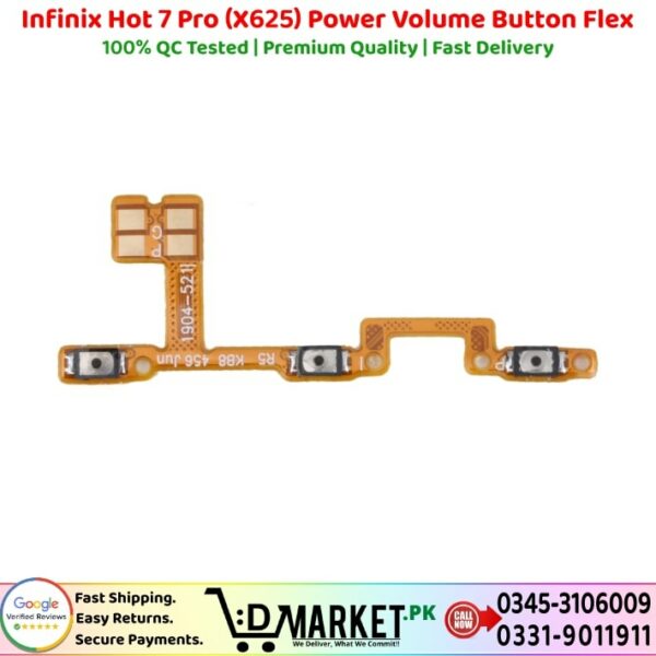 Infinix Hot 7 Pro X625 Power Volume Button Flex Power Volume Button Flex Price In Pakistan