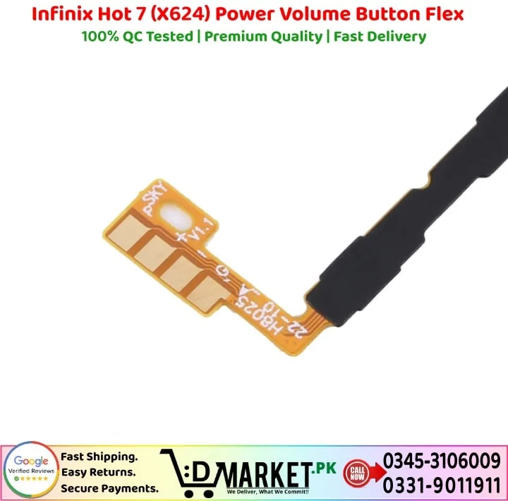 Infinix Hot 7 X624 Power Volume Button Flex Power Volume Button Flex Price In Pakistan