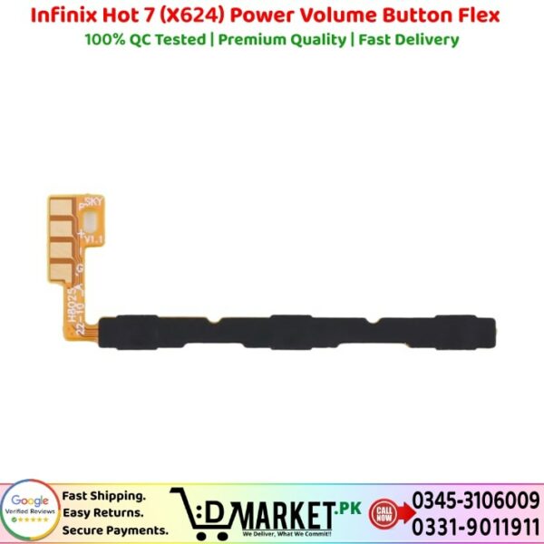 Infinix Hot 7 X624 Power Volume Button Flex Power Volume Button Flex Price In Pakistan