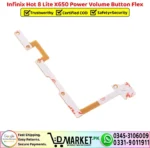 Infinix Hot 8 Lite X650 Power Volume Button Flex Replacement - DMarket.Pk