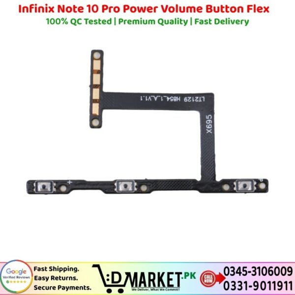 Infinix Note 10 Pro Power Volume Button Flex Price In Pakistan