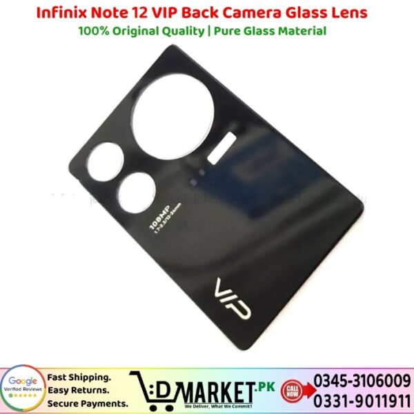 Infinix Note 12 VIP Back Camera Glass Lens Price In Pakistan