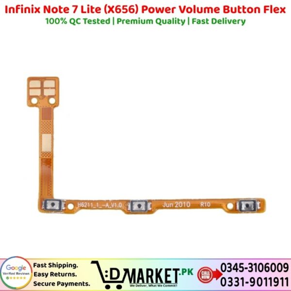 Infinix Note 7 Lite X656 Power Volume Button Flex Price In Pakistan