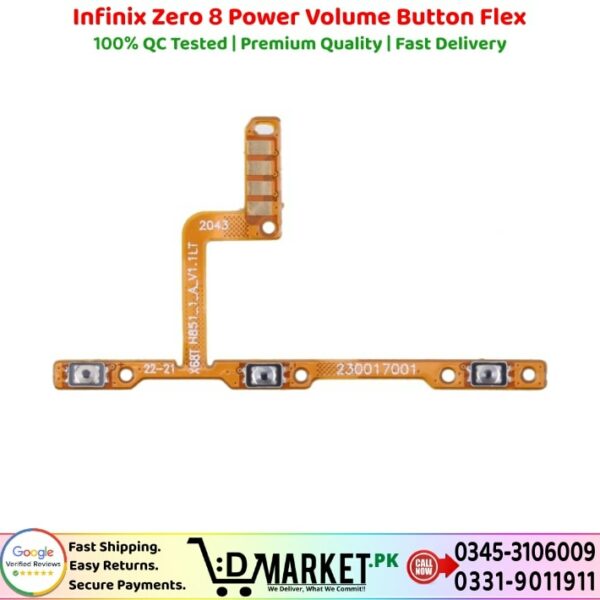 Infinix Zero 8 Power Volume Button Flex Power Volume Button Flex Price In Pakistan