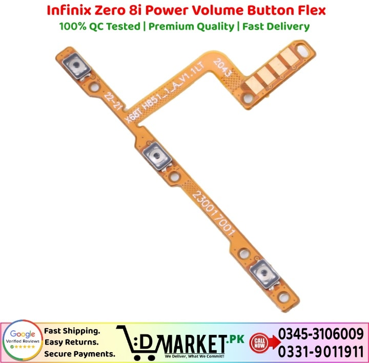 Infinix Zero 8i Power Volume Button Flex Power Volume Button Flex Price In Pakistan