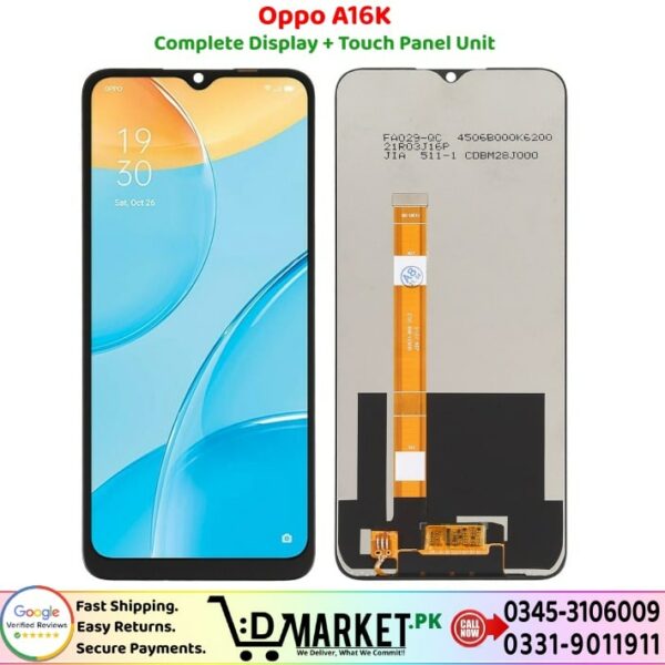Oppo A16K LCD Panel Price In Pakistan