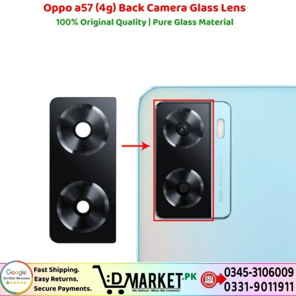 Oppo A57 4G Back Camera Glass Lens Price In Pakistan