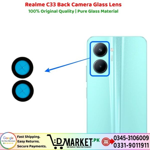 Realme C33 Back Camera Glass Lens Price In Pakistan
