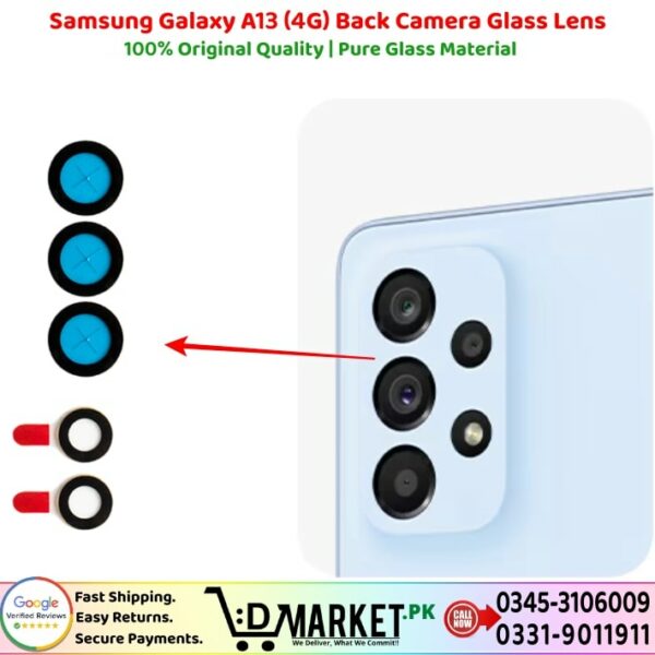Samsung Galaxy A13 4G Back Camera Glass Lens Price In Pakistan
