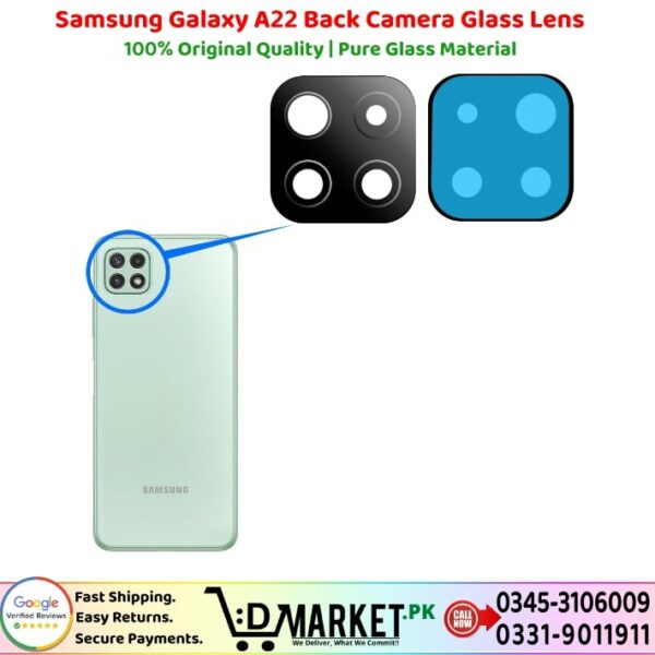 Samsung Galaxy A22 Back Camera Glass Lens Price In Pakistan