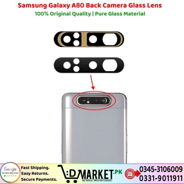 Samsung Galaxy A80 Back Camera Glass Lens Price In Pakistan
