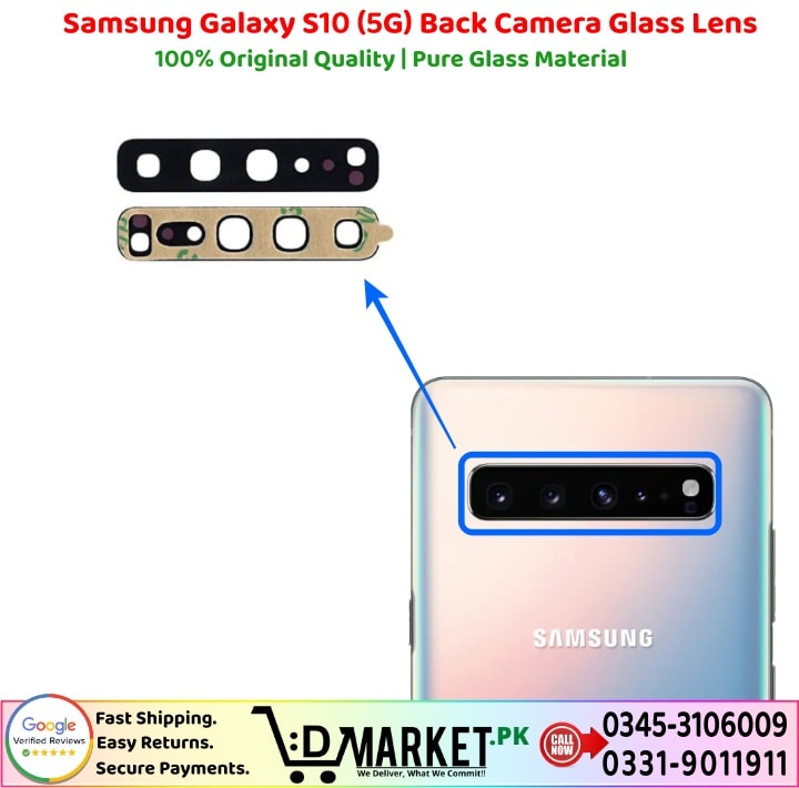 Samsung Galaxy S10 5G Back Camera Glass Lens Price In Pakistan