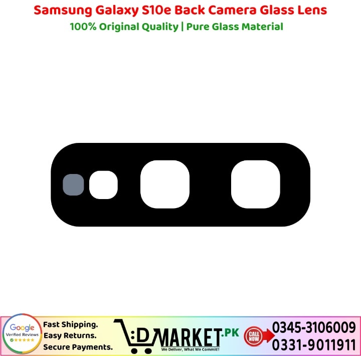 Samsung Galaxy S10e Back Camera Glass Lens Price In Pakistan