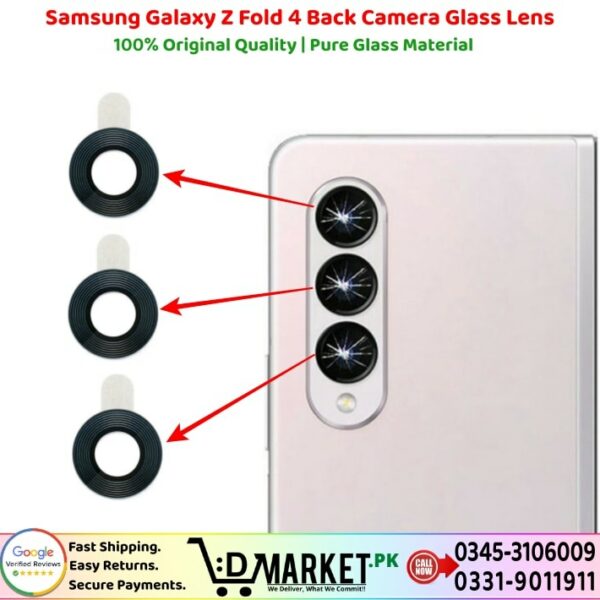 Samsung Galaxy Z Fold 4 Back Camera Glass Lens Price In Pakistan