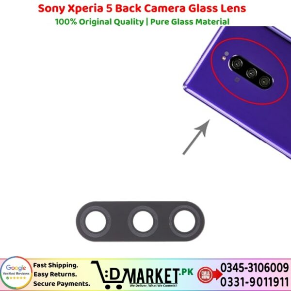 Sony Xperia 5 Back Camera Glass Lens Price In Pakistan
