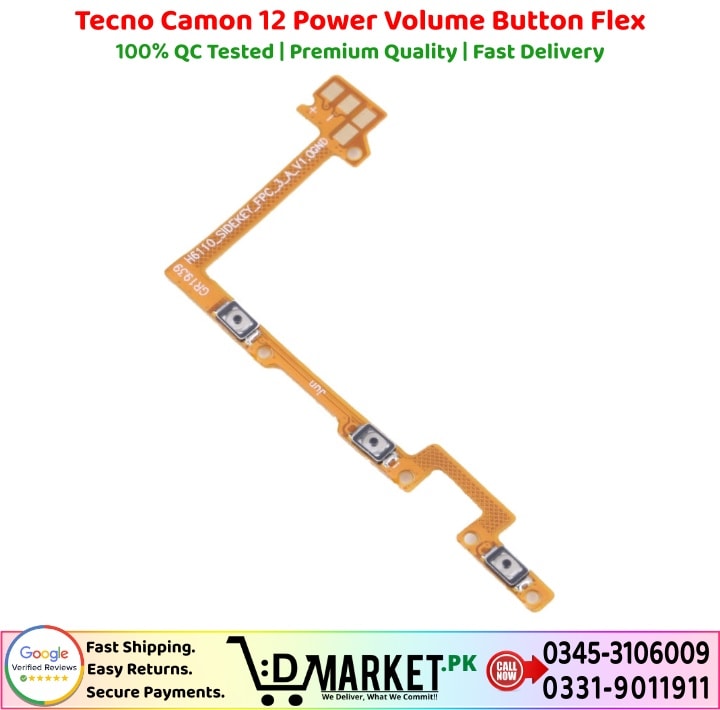 Tecno Camon 12 Power Volume Button Flex Power Volume Button Flex Price In Pakistan
