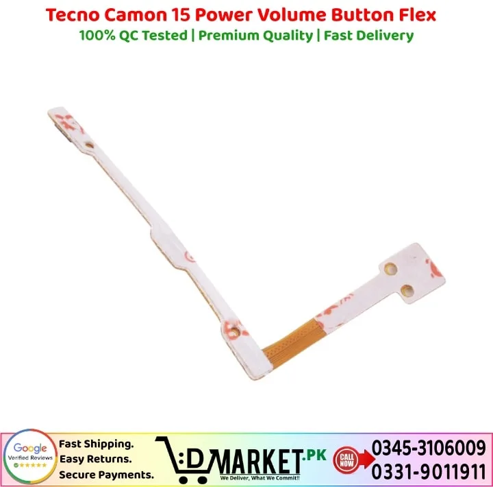 Tecno Camon 15 Power Volume Button Flex - Image 2