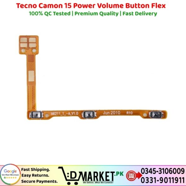 Tecno Camon 15 Power Volume Button Flex Price In Pakistan