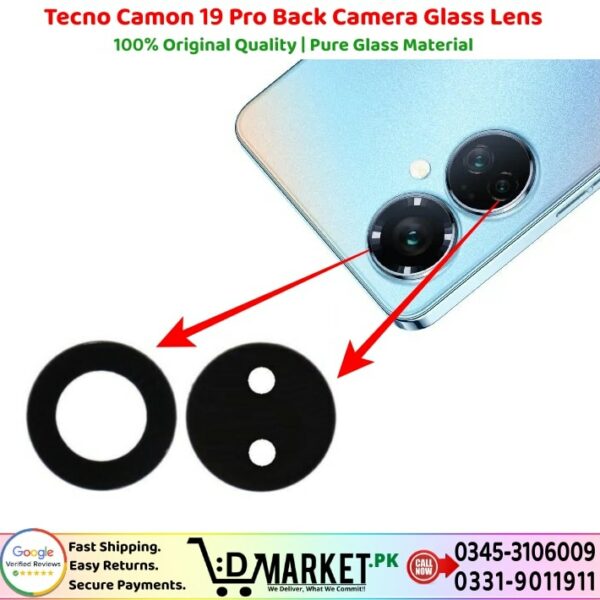 Tecno Camon 19 Pro Back Camera Glass Lens Price In Pakistan