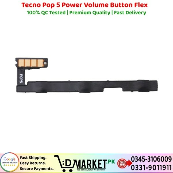Tecno Pop 5 Power Volume Button Flex Power Volume Button Flex Price In Pakistan