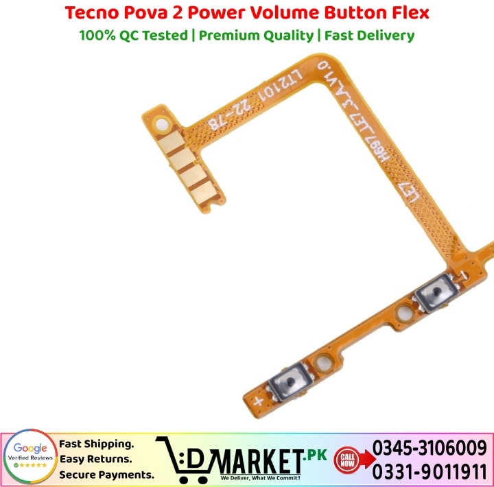 Tecno Pova 2 Power Volume Button Flex Price In Pakistan