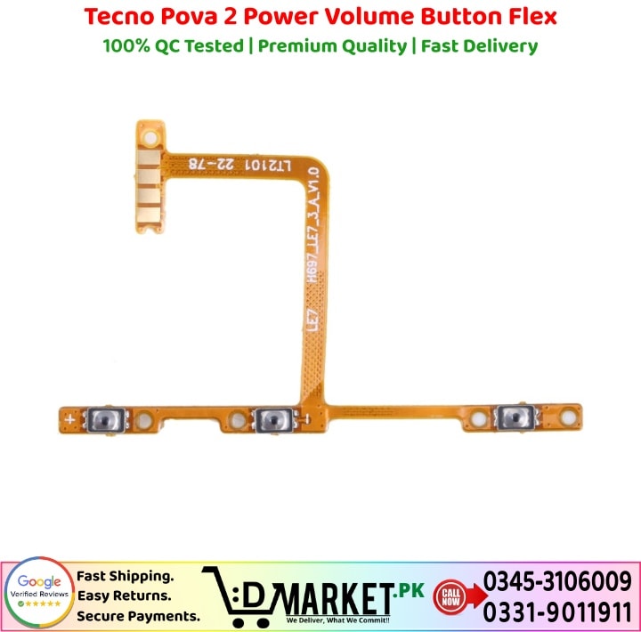 Tecno Pova 2 Power Volume Button Flex Price In Pakistan