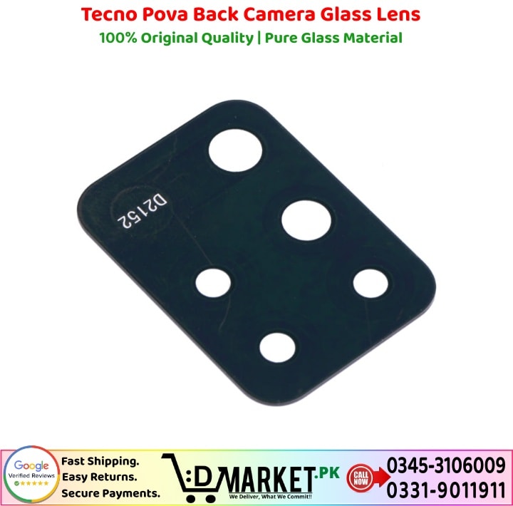Tecno Pova Back Camera Glass Lens Price In Pakistan