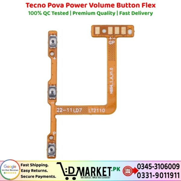 Tecno Pova Power Volume Button Flex Price In Pakistan