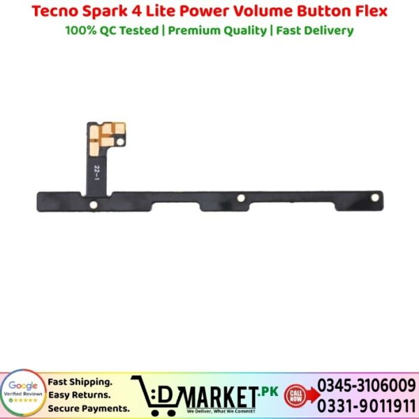 Tecno Spark 4 Lite Power Volume Button Flex Power Volume Button Flex Price In Pakistan