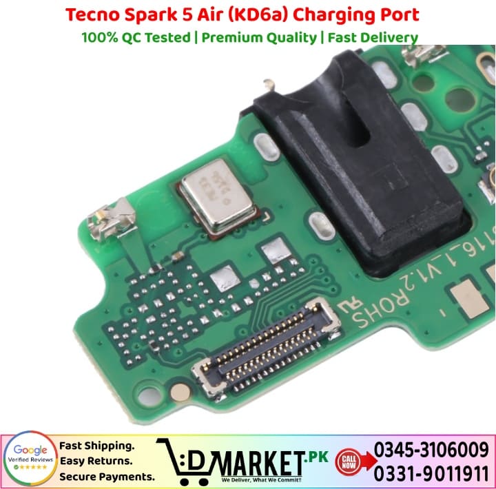 Tecno Spark 5 Air KD6a Charging Port Price In Pakistan