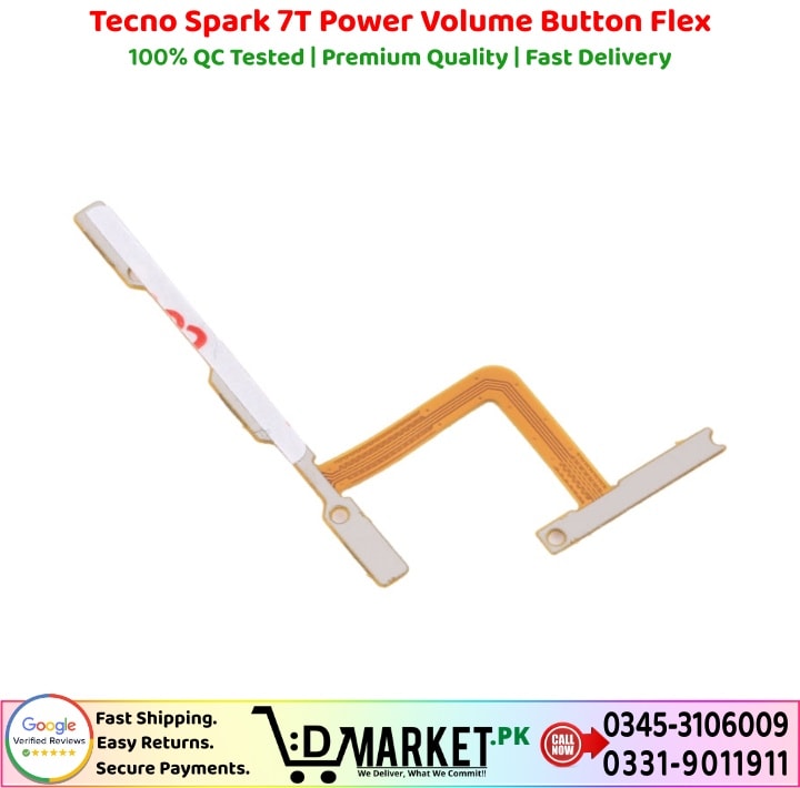 Tecno Spark 7T Power Volume Button Flex Price In Pakistan 1 2