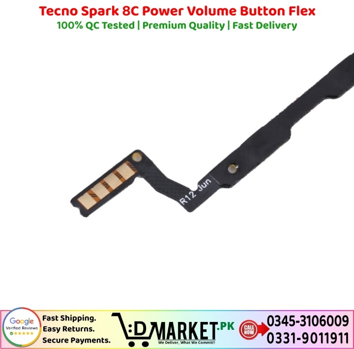 Tecno Spark 8C Power Volume Button Flex Price In Pakistan