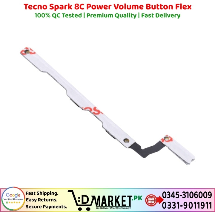 Tecno Spark 8C Power Volume Button Flex Price In Pakistan
