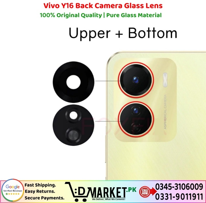 Vivo Y16 Back Camera Glass Lens Price In Pakistan