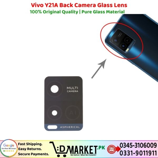 Vivo Y21A Back Camera Glass Lens Price In Pakistan