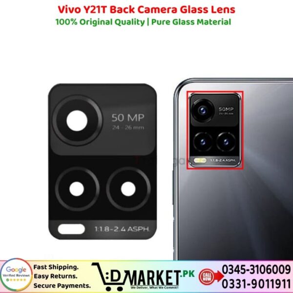 Vivo Y21T Back Camera Glass Lens Price In Pakistan