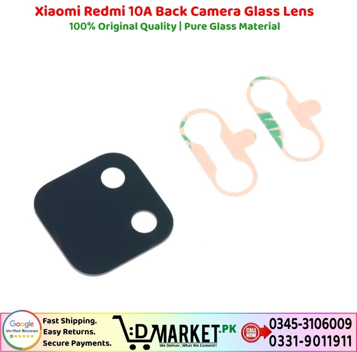 Xiaomi Redmi 10A Back Camera Glass Lens