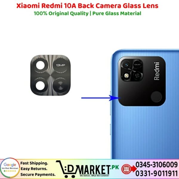 Xiaomi Redmi 10A Back Camera Glass Lens Price In Pakistan