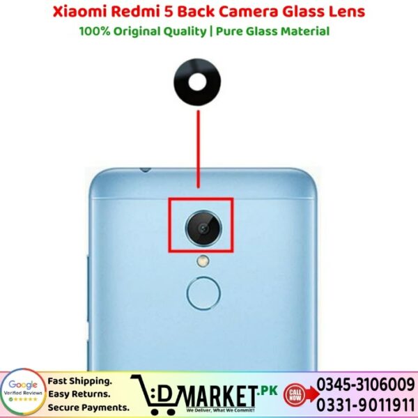 Xiaomi Redmi 5 Back Camera Glass Lens Price In Pakistan