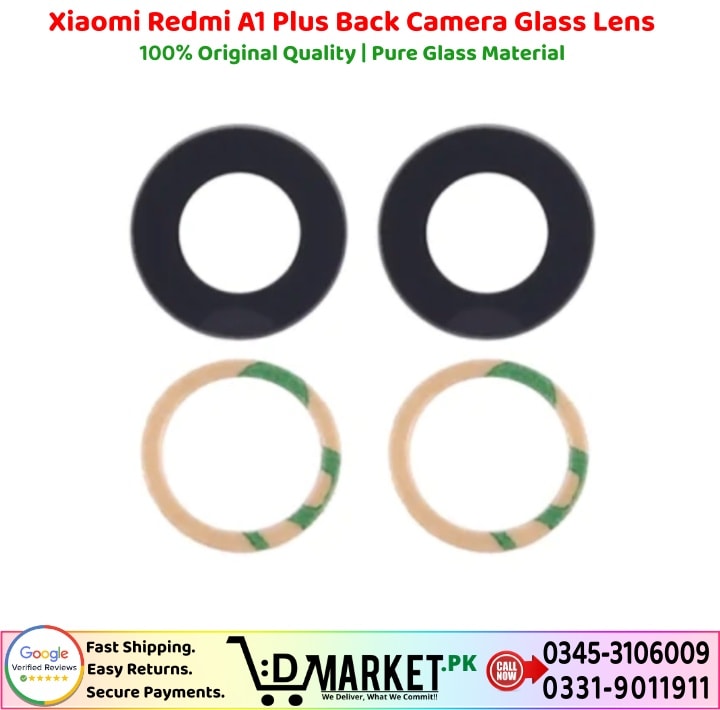 Xiaomi Redmi A1 Plus Back Camera Glass Lens Price In Pakistan