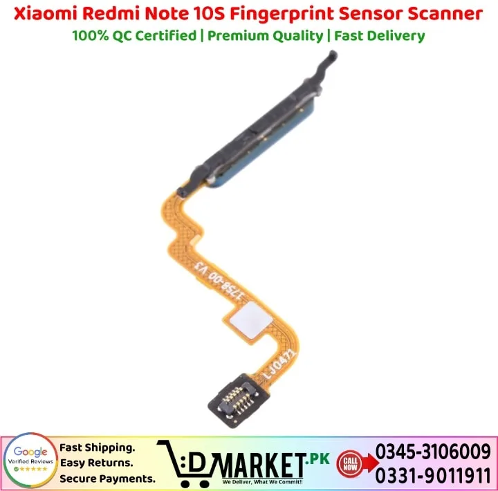 Xiaomi Redmi Note 10S Fingerprint Sensor Scanner Price In Pakistan