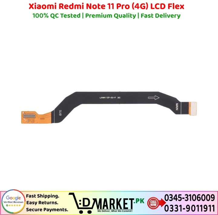 Xiaomi Redmi Note 11 Pro 4G LCD Flex Price In Pakistan