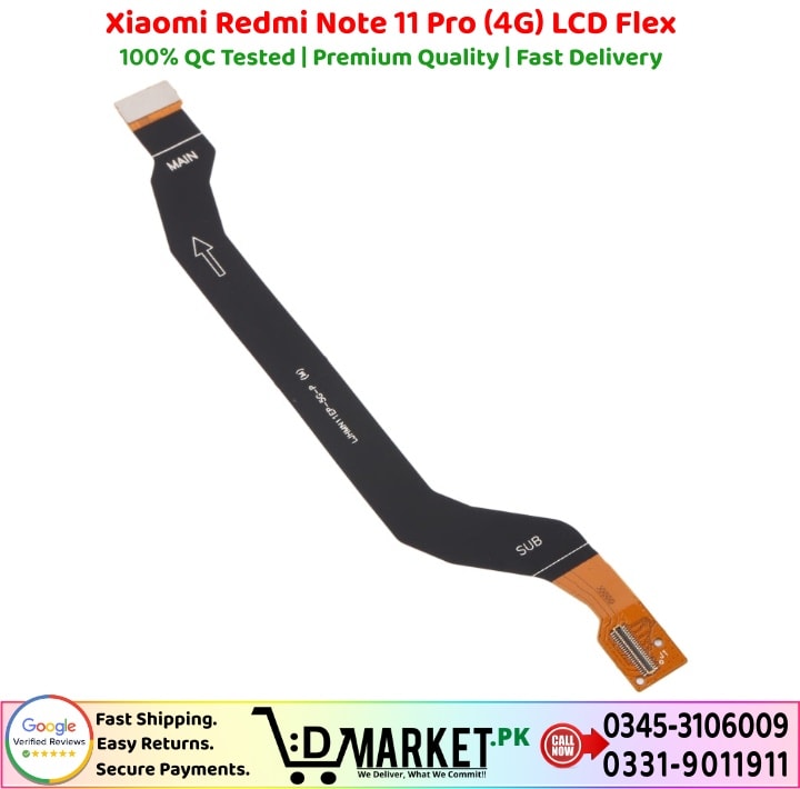 Xiaomi Redmi Note 11 Pro 4G LCD Flex Price In Pakistan